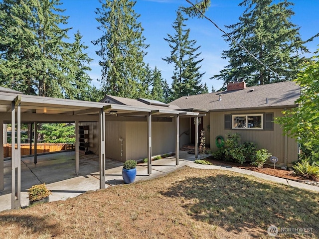 13514 3rd Ave NE, Seattle, WA 98125 - back of property with a chimney