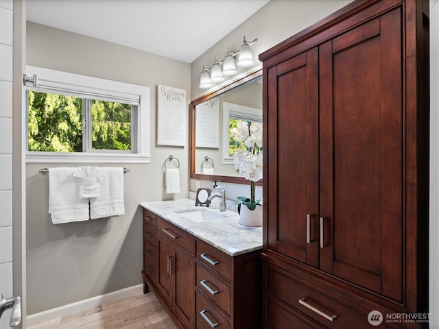 13514 3rd Ave NE, Seattle, WA 98125 - bathroom with vanity and wood finished floors