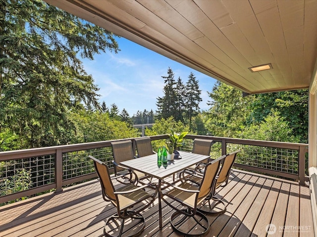 13514 3rd Ave NE, Seattle, WA 98125 - deck featuring outdoor dining space