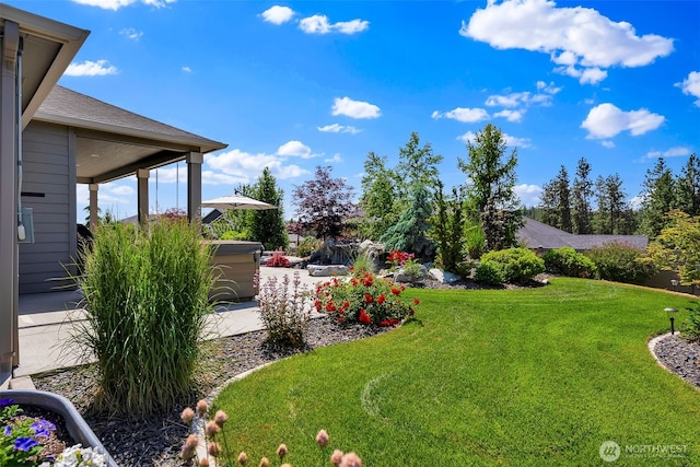 9511 W Floyd Dr, Cheney, WA 99004 - view of grassy yard featuring a patio