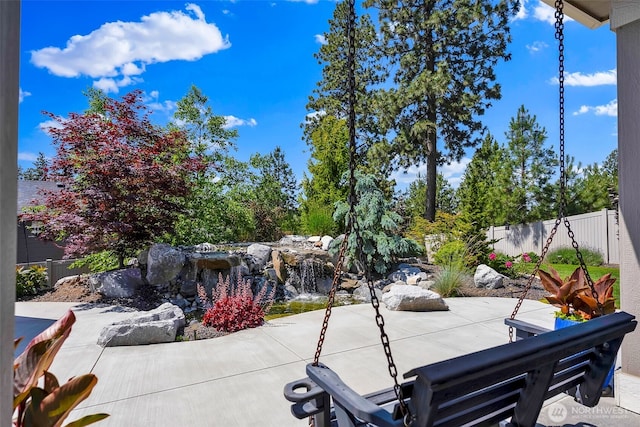 9511 W Floyd Dr, Cheney, WA 99004 - fenced backyard with a patio area