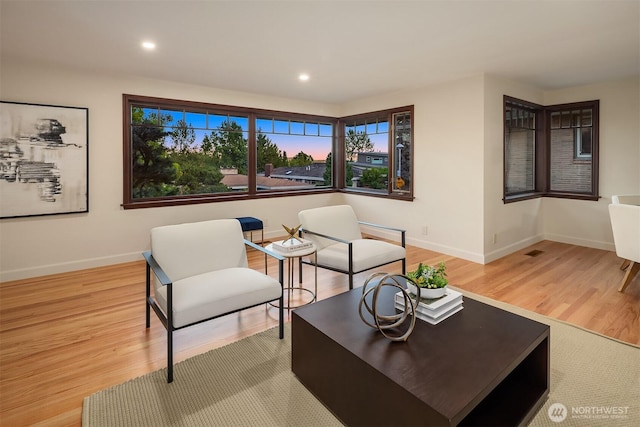 5244 Pullman Ave NE, Seattle, WA 98105 - living room featuring wood finished floors and recessed lighting