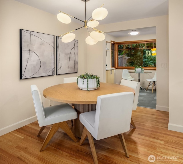 5244 Pullman Ave NE, Seattle, WA 98105 - dining room with wood finished floors and a chandelier