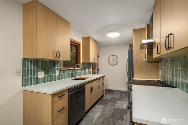5244 Pullman Ave NE, Seattle, WA 98105 - kitchen with dishwasher, backsplash, light countertops, and range