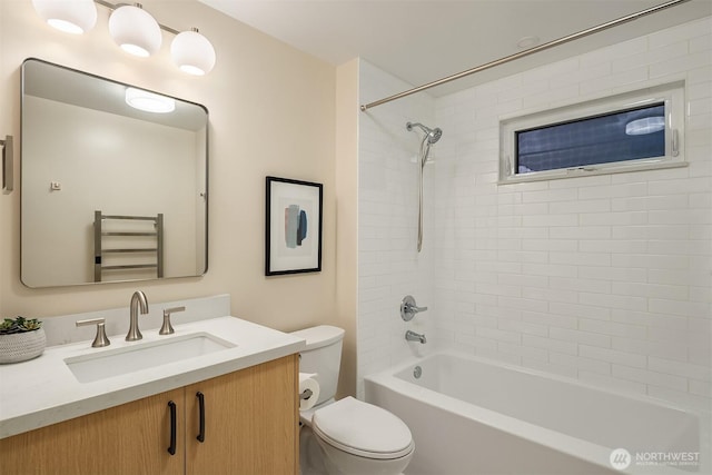 5244 Pullman Ave NE, Seattle, WA 98105 - full bathroom with vanity, shower / washtub combination, and a towel warmer
