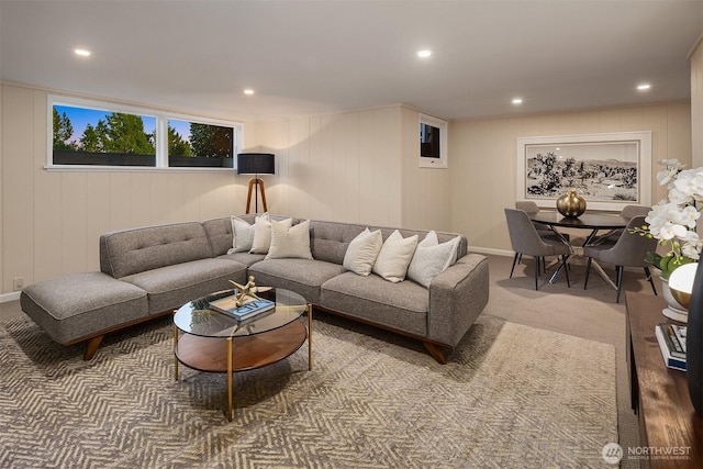 5244 Pullman Ave NE, Seattle, WA 98105 - living area with carpet and recessed lighting