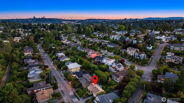 5244 Pullman Ave NE, Seattle, WA 98105 - aerial view at dusk of a residential view