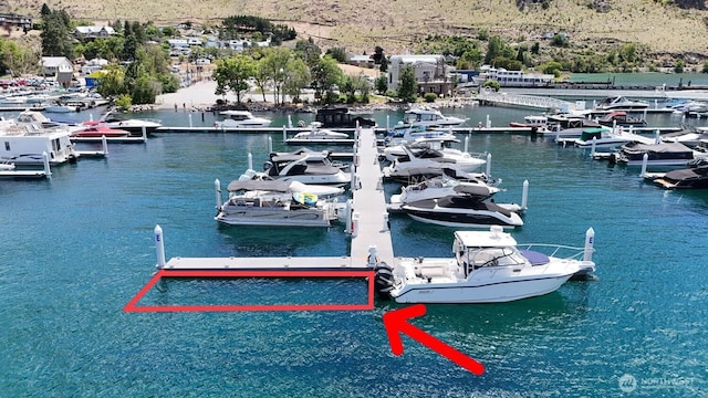 1350 W Woodin Ave Unit Ede2, Chelan, WA 98816 - dock featuring view of marina and a water view