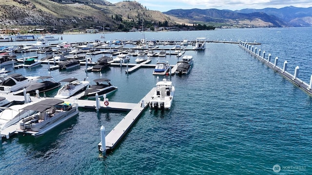 1350 W Woodin Ave Unit Ede2, Chelan, WA 98816 - dock featuring a water and mountain view