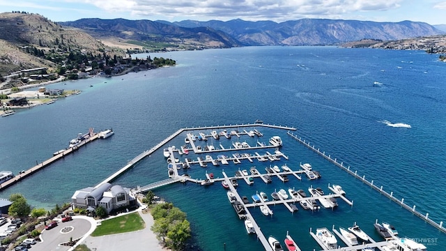 1350 W Woodin Ave Unit Ede2, Chelan, WA 98816 - bird's eye view of a water and mountain view