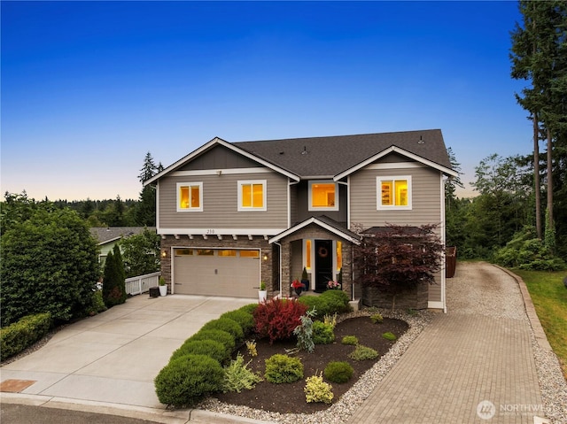 230 155th Pl SE, Bothell, WA 98012 - craftsman inspired home featuring driveway, a garage, and board and batten siding