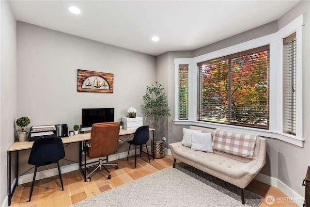 230 155th Pl SE, Bothell, WA 98012 - office featuring wood finished floors and recessed lighting