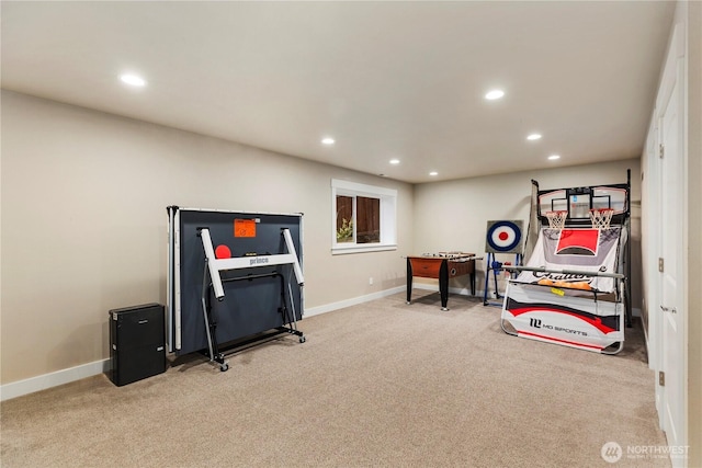 230 155th Pl SE, Bothell, WA 98012 - recreation room featuring carpet floors and recessed lighting