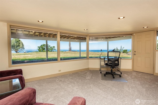 2641 E Bay St, Port Angeles, WA 98362 - carpeted office space featuring recessed lighting