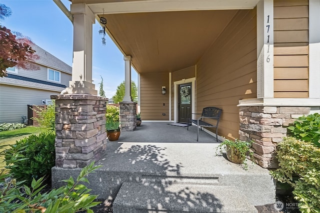 17116 138th Ave E, Puyallup, WA 98374 - doorway to property featuring covered porch