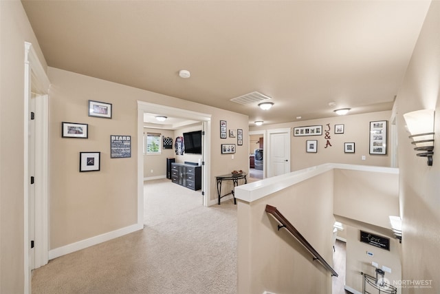 17116 138th Ave E, Puyallup, WA 98374 - corridor with an upstairs landing and light colored carpet