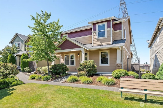 2309 43rd Ave SE, Puyallup, WA 98374 - view of front of house with a front lawn and roof with shingles