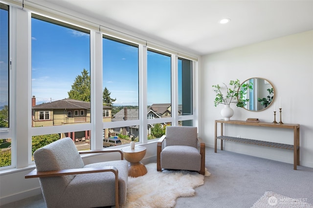 6012 Palatine Ave N, Seattle, WA 98103 - living area featuring carpet flooring and recessed lighting