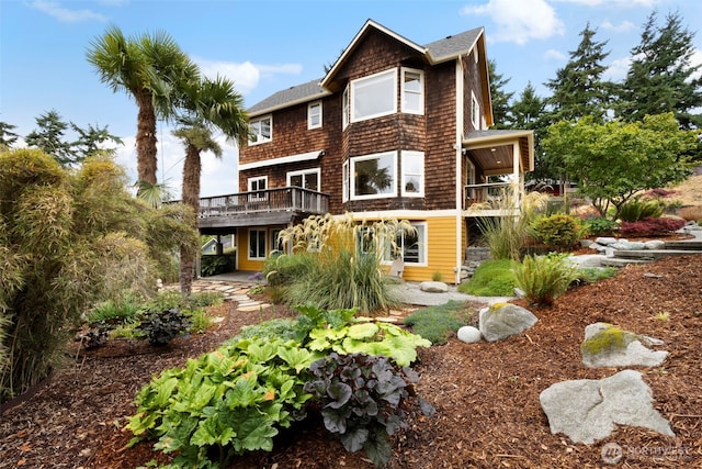788 P St, Port Townsend, WA 98368 - back of property featuring a deck