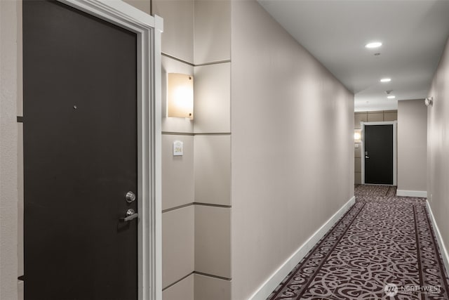 220 1st St Unit 204, Kirkland, WA 98033 - corridor featuring baseboards and recessed lighting