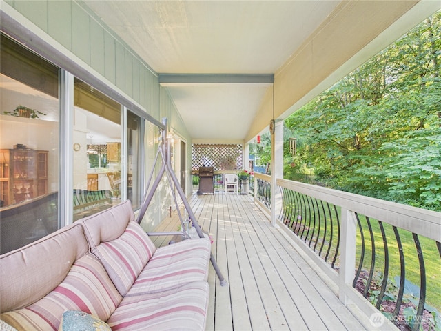 6704 243rd Ave E Unit 96, Buckley, WA 98321 - view of wooden deck