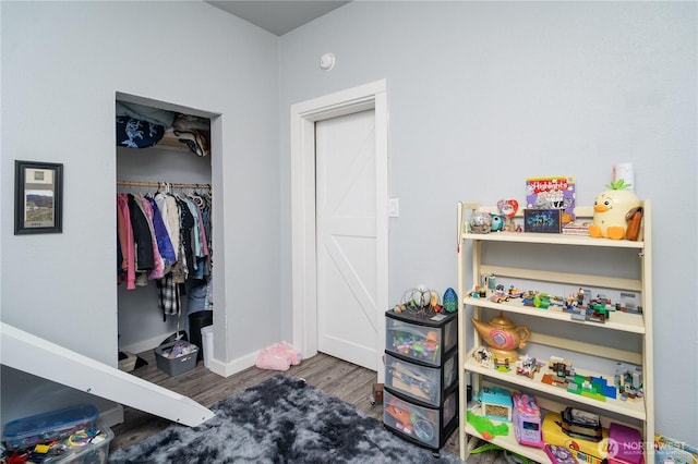 403 S 2nd St, Mccleary, WA 98557 - bedroom with wood finished floors and a closet
