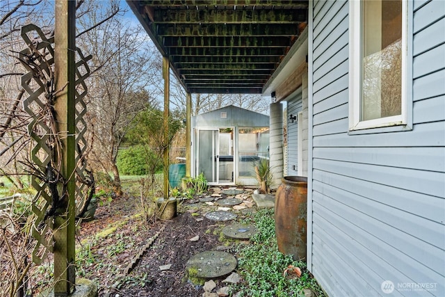 11 Condra Rd, Copalis Beach, WA 98535 - view of yard featuring an outdoor structure