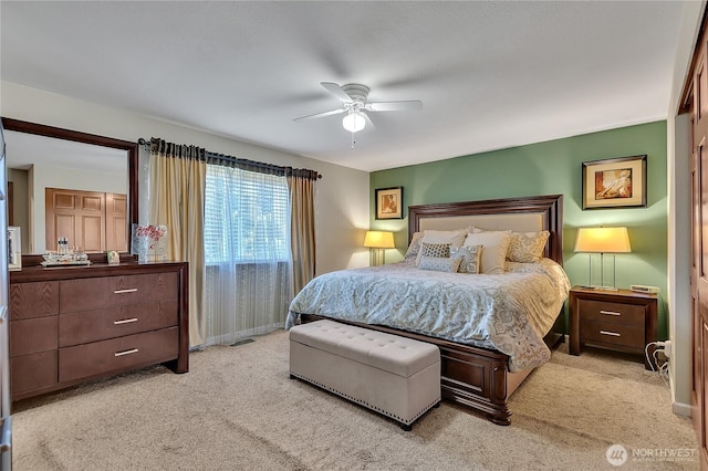 5103 S 302nd Pl, Auburn, WA 98001 - carpeted bedroom featuring a ceiling fan and baseboards