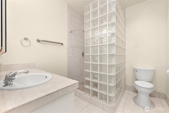 2011 Eldridge Ave, Bellingham, WA 98225 - full bath with walk in shower, tile patterned flooring, and vanity