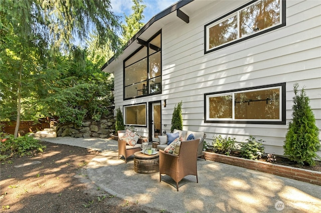 14517 SE 41st Ln, Bellevue, WA 98006 - view of patio with an outdoor living space