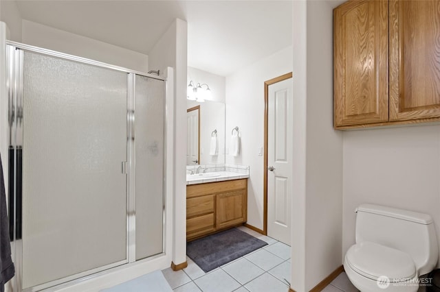 4024RD E Caldwell, Edgewood, WA 98372 - full bath with a stall shower, vanity, and tile patterned floors