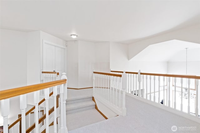 4024RD E Caldwell, Edgewood, WA 98372 - hall with an upstairs landing and carpet flooring