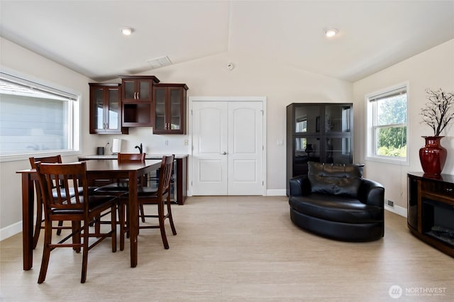 4024RD E Caldwell, Edgewood, WA 98372 - dining room with lofted ceiling and light wood-type flooring