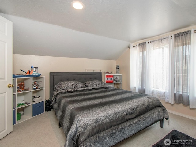 136 W 13th St, Port Angeles, WA 98362 - bedroom with carpet floors and lofted ceiling