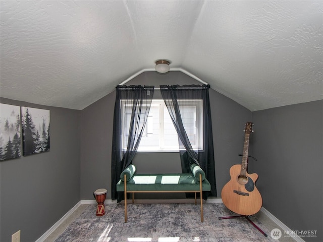 136 W 13th St, Port Angeles, WA 98362 - bonus room featuring a textured ceiling and lofted ceiling