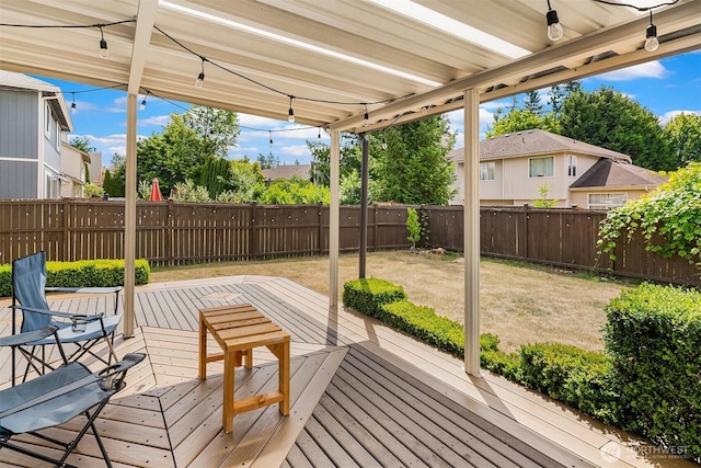 23619 SE 245th St, Maple Valley, WA 98038 - wooden deck featuring a fenced backyard and a residential view
