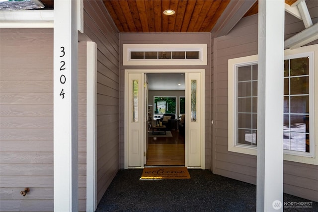3204 30th St, Bellingham, WA 98225 - doorway to property with a garage