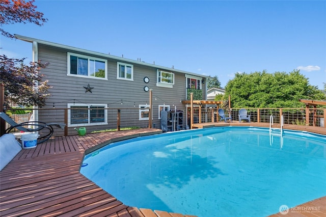 14618 SE 275th Pl, Kent, WA 98042 - view of pool with a wooden deck