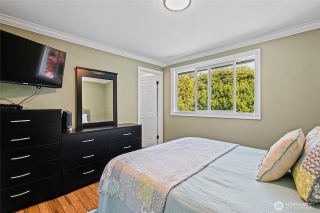 14618 SE 275th Pl, Kent, WA 98042 - bedroom with hardwood / wood-style flooring and ornamental molding