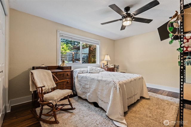 14618 SE 275th Pl, Kent, WA 98042 - bedroom with wood finished floors and a ceiling fan