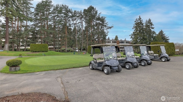 11021 Glen Acres Dr S Unit B, Seattle, WA 98168 - view of vehicle parking with a putting green
