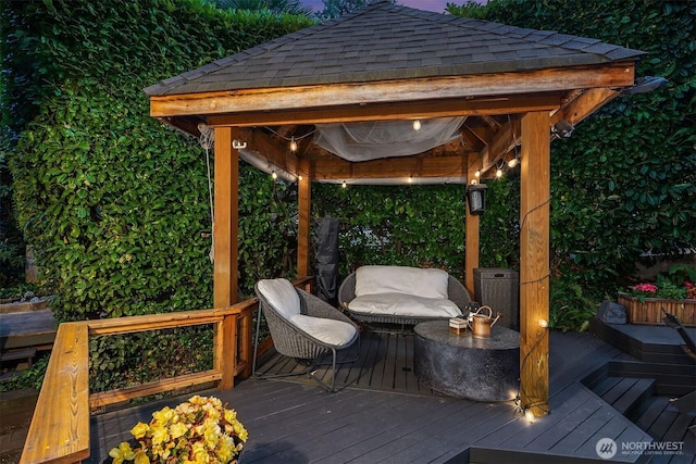 1600 Interlaken Pl E, Seattle, WA 98112 - deck with a gazebo