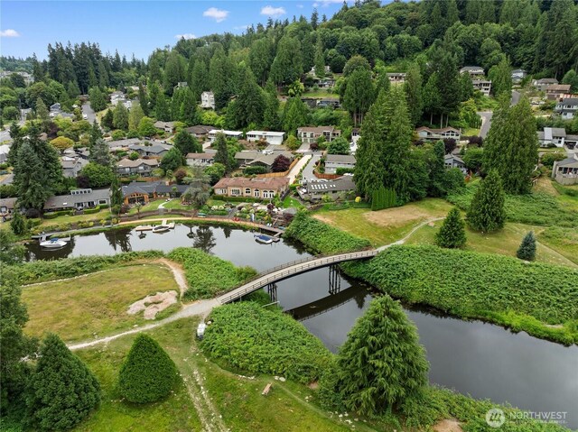 9320 Hoeder Ln, Bothell, WA 98011 - aerial view of property and surrounding area featuring a large body of water