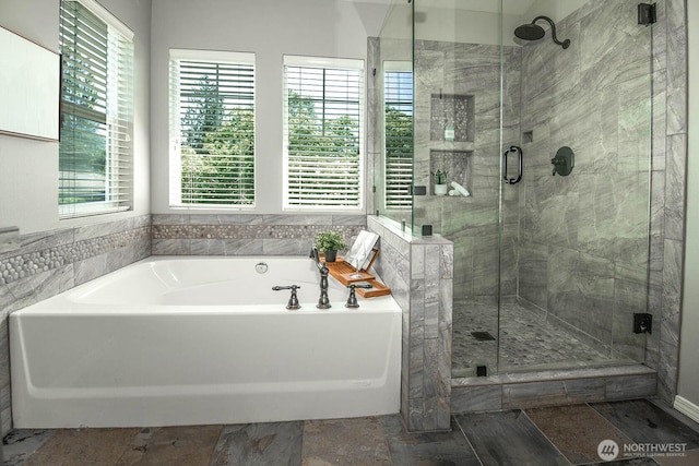 12530 68th Ave SE, Snohomish, WA 98296 - bathroom with a bath and a shower stall