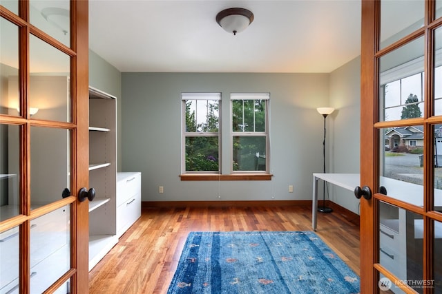 14450 Austin Pl, Anacortes, WA 98221 - unfurnished office with light wood finished floors and french doors
