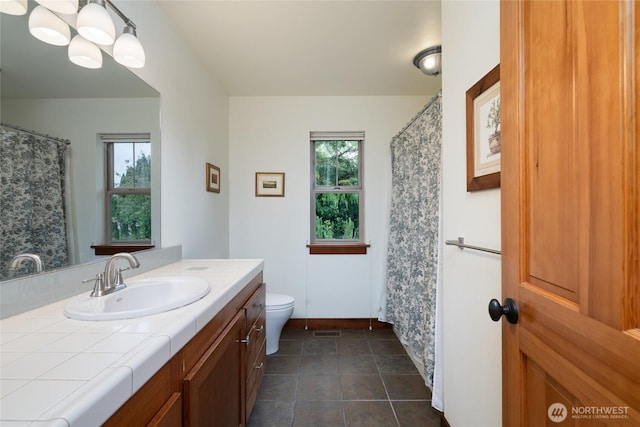 14450 Austin Pl, Anacortes, WA 98221 - bathroom with vanity and tile patterned flooring