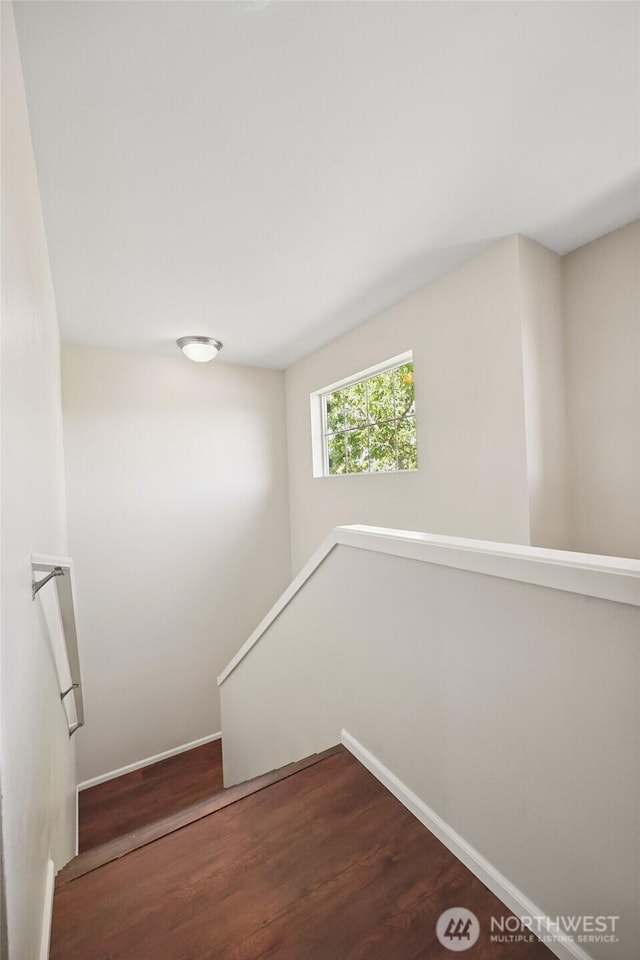 5723 66th Ave SE, Lacey, WA 98513 - stairway featuring wood finished floors and baseboards