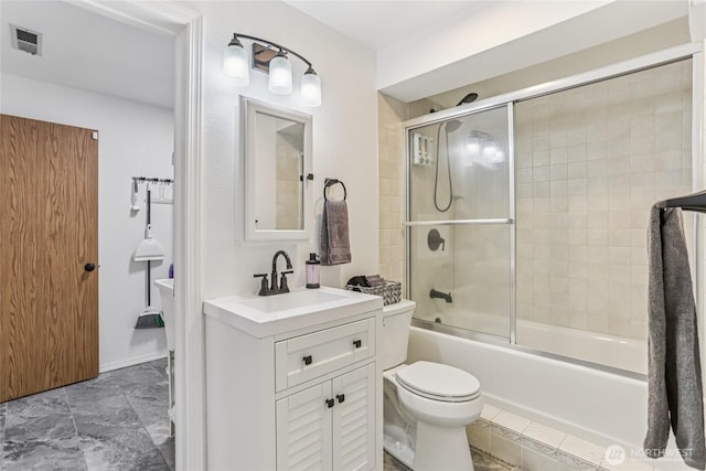1435 S 263rd Pl, Des Moines, WA 98198 - bathroom with vanity and combined bath / shower with glass door
