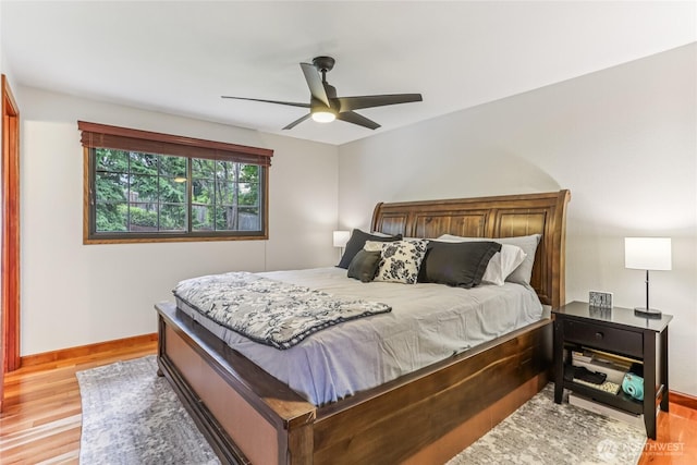 1435 S 263rd Pl, Des Moines, WA 98198 - bedroom with light wood finished floors and ceiling fan