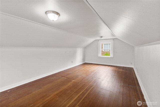 239 S 58th St, Tacoma, WA 98408 - bonus room with hardwood / wood-style floors and lofted ceiling